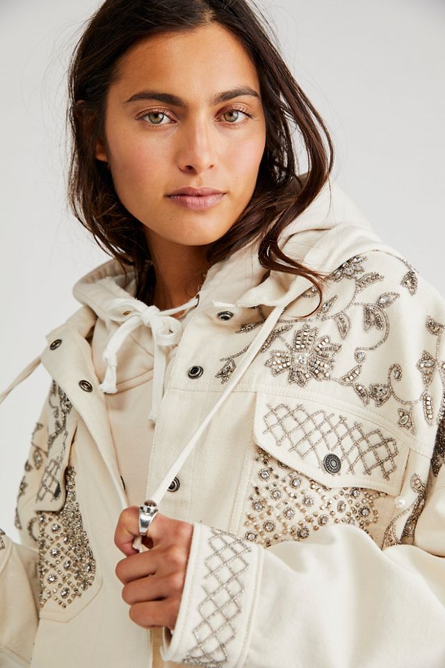 Moonlight Hooded Denim Jacket #2