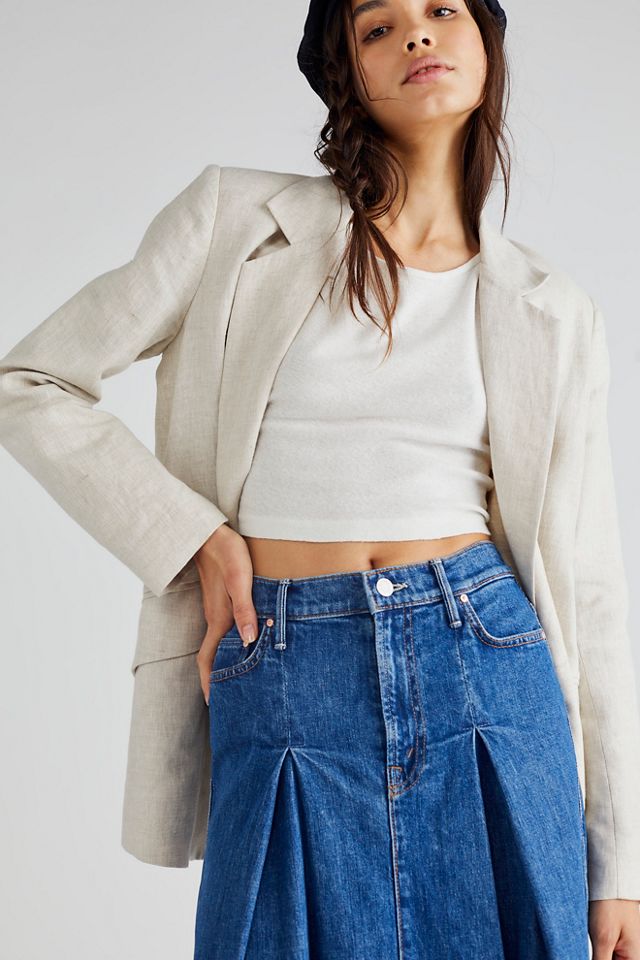 MOTHER Pleated Fray Maxi Skirt #3