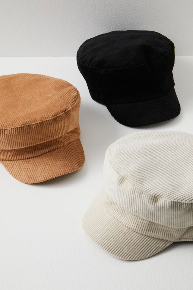NWOT Free People Cord Insider Pink  Lieutenant Hat Harrison Cord Lieutenant Hat | Free People main image 2