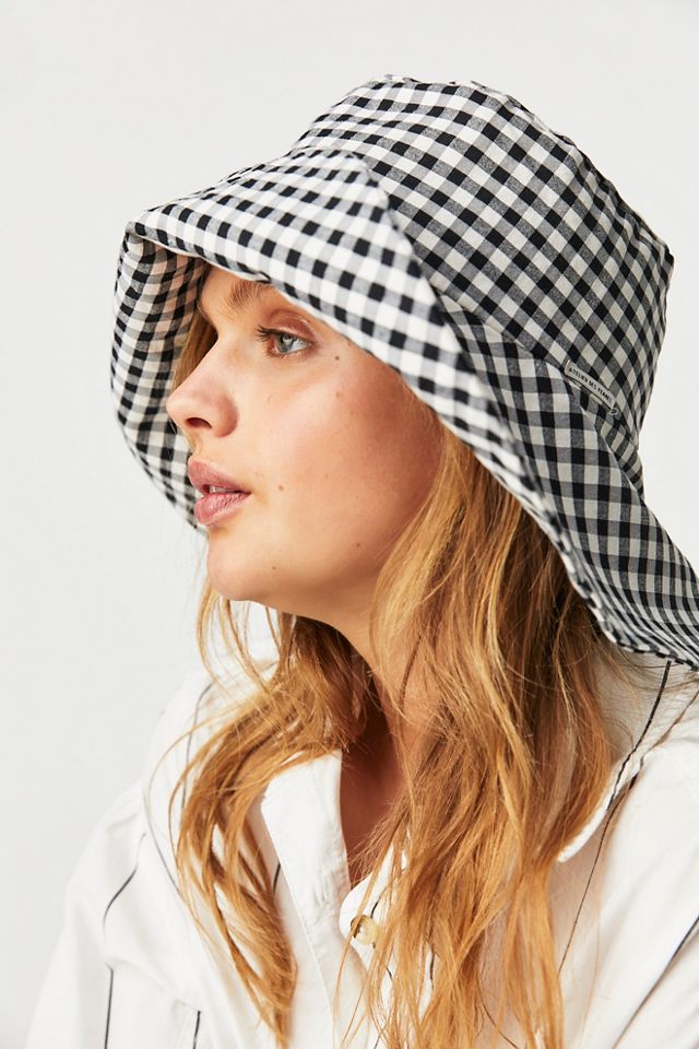 Gingham store bucket hat