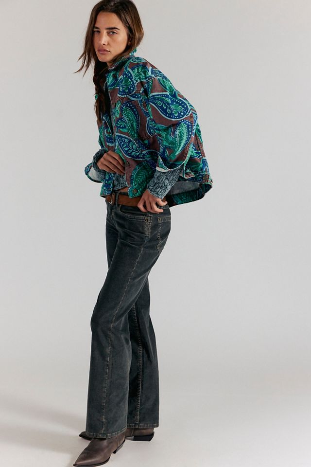 We The Free Opal Swing Printed Denim Jacket #2