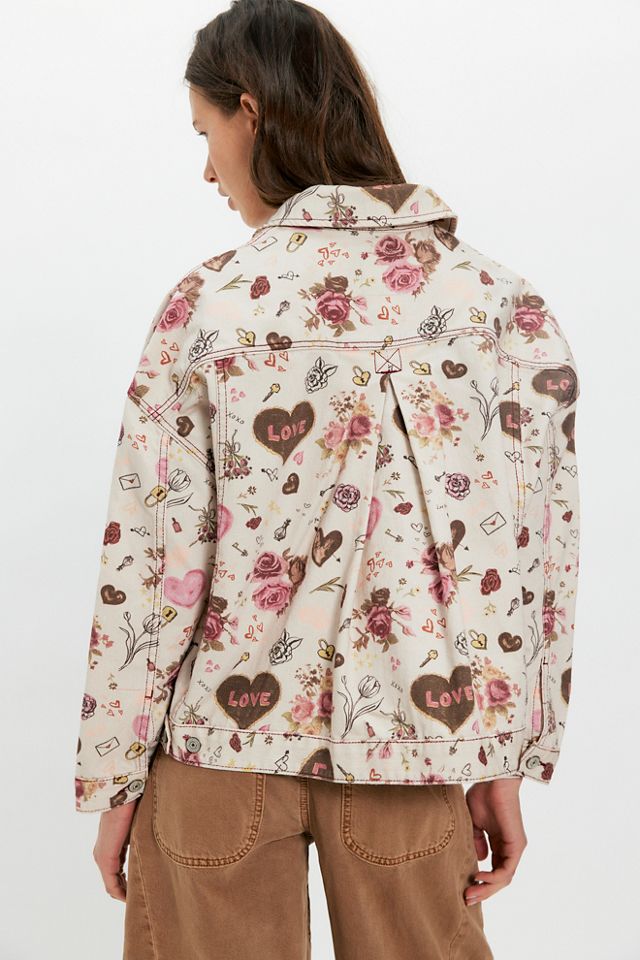 We The Free Opal Swing Printed Denim Jacket | Free People