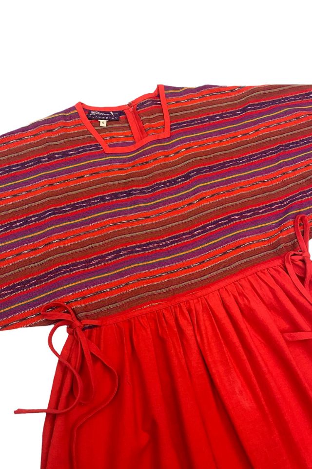 1970s Vintage Bueno Flamboyan Woven Cotton Dress Selected by BusyLady Baca & The Goods #1