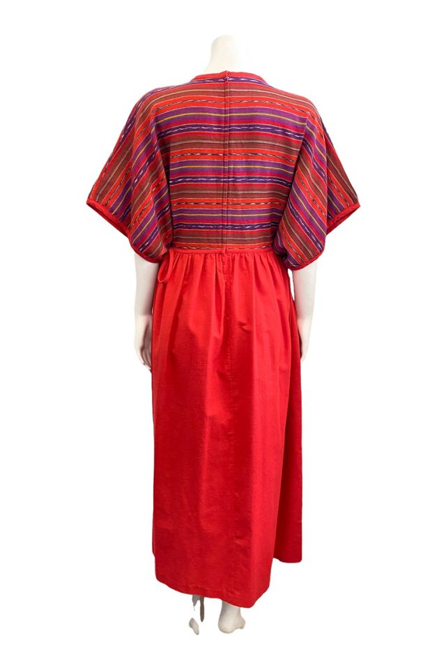 1970s Vintage Bueno Flamboyan Woven Cotton Dress Selected by BusyLady Baca & The Goods #3
