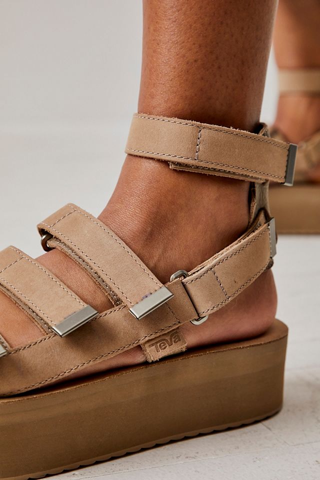 Flatform Mevia Leather Sandals #1