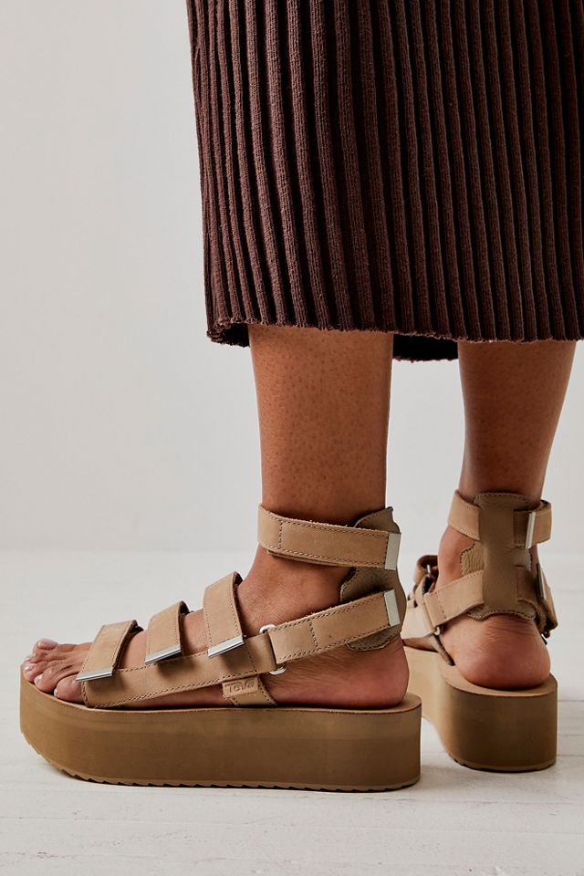 Flatform Mevia Leather Sandals #2