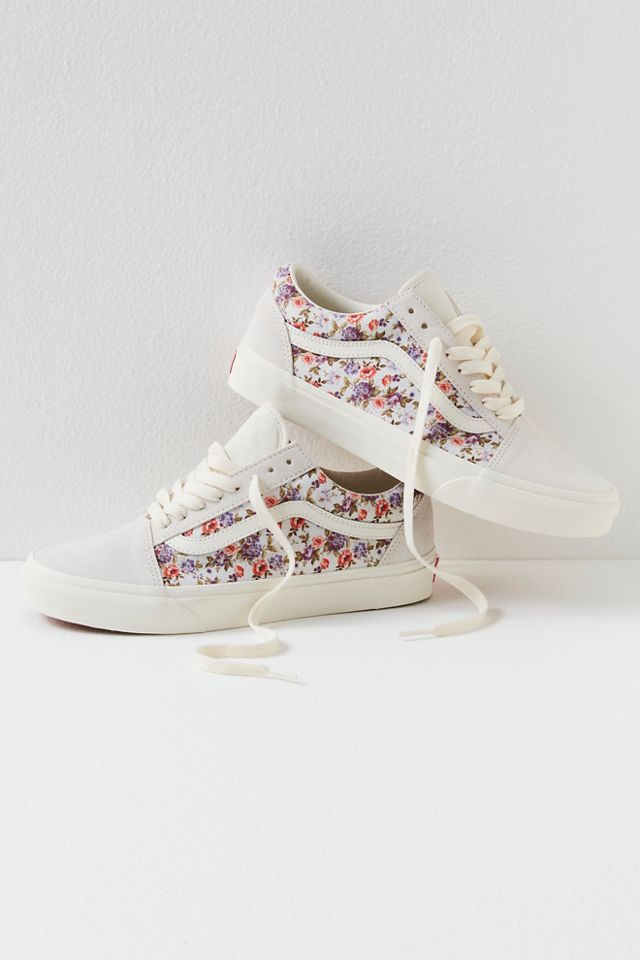 Vintage floral shop vans old skool