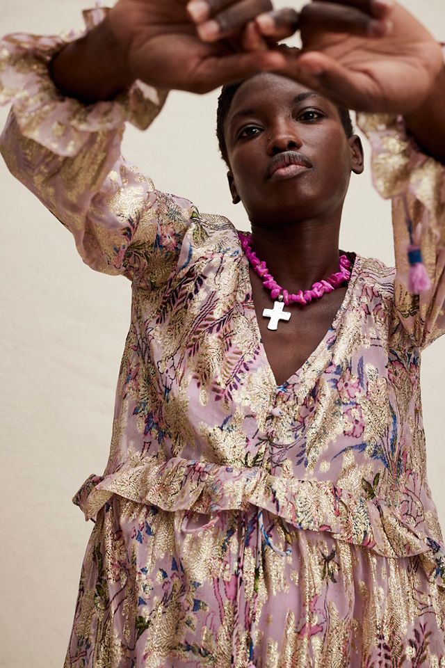 Robe Georgette scintillante avec doublure Hemant & Nandita #2