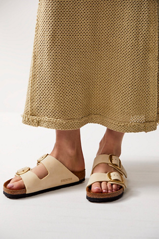 Birkenstock Arizona Big Buckle Sandals at Free People in White, Size: EU 38