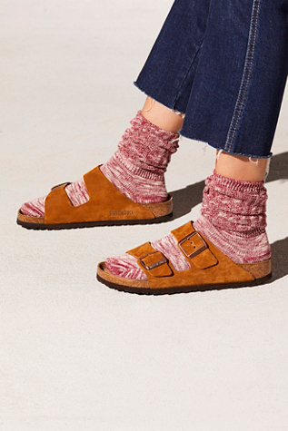 Birkenstock Arizona Soft Footbed Sandals at Free People in Mink, Size: EU 38