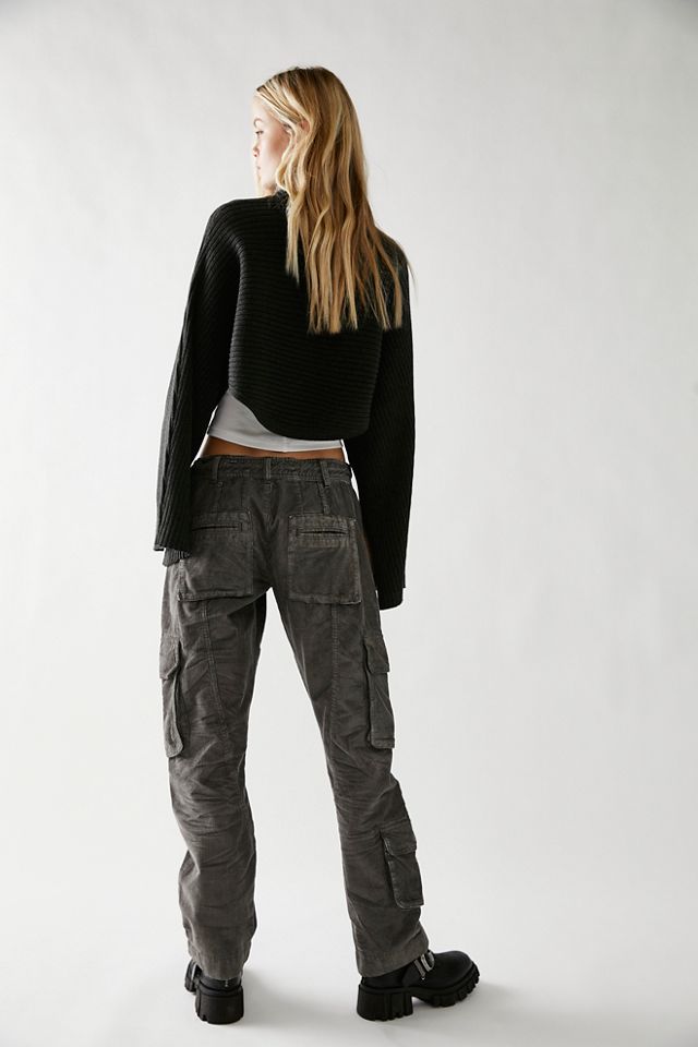 Free People South Bay Utility Cargo Pants By - Noir