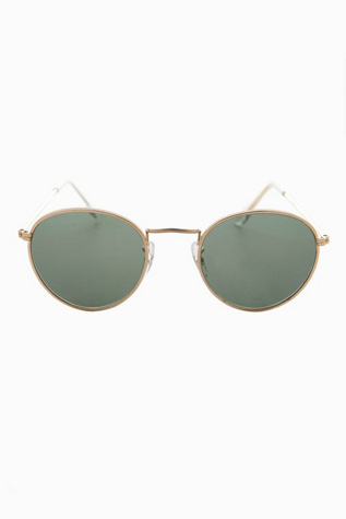 Vintage Julian Sunglasses Selected by Sunglass Museum at Free People in Gold