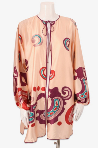 1980s Mary McFadden Graphic Duster Top Selected By Ritual Vintage