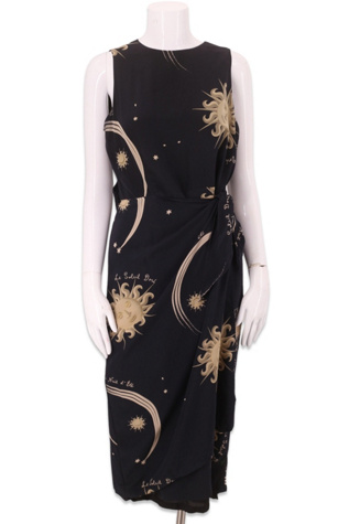 1990s Celestial Print Sarong Dress Selected By Ritual Vintage