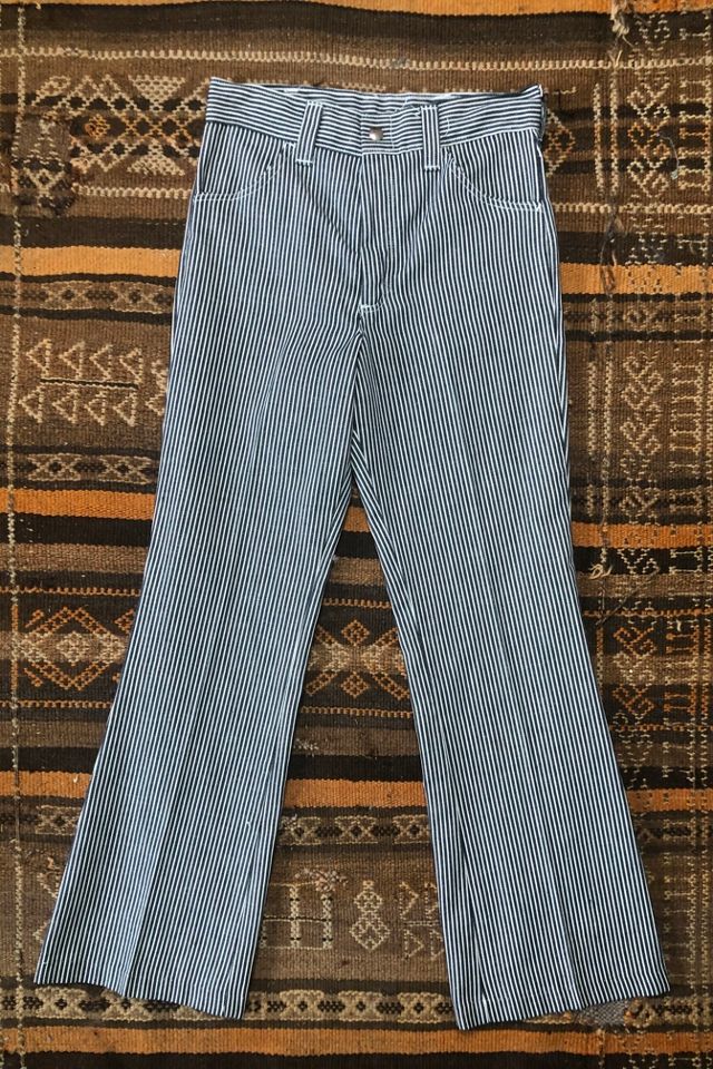 1960s Vintage Wrangler Jeans Hippie Striped button front, New