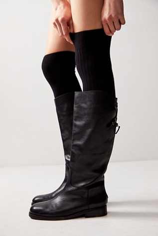 Viola Over The Knee Socks at Free People in Black