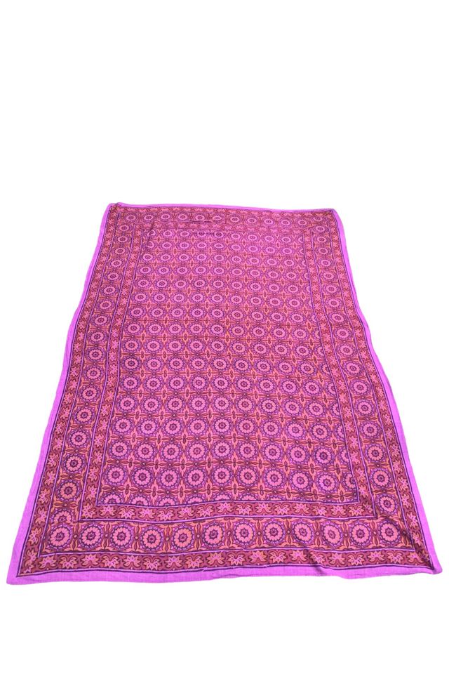 Vintage 1960s Hand Blocked Cotton Throw Selected by SharpLilTeeth #2