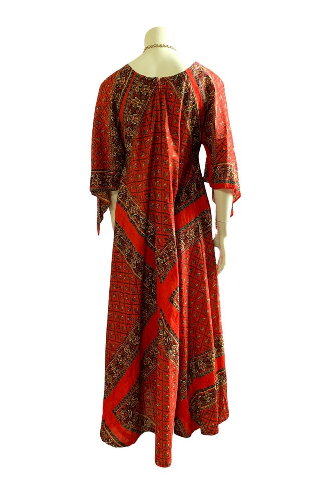 Vintage 1970s Handmade Angel Sleeve Dress Selected by SharpLilTeeth #3