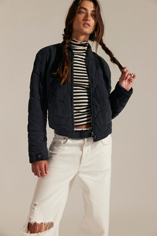 Aura Liner Jacket by Free People in Black, Size: XL