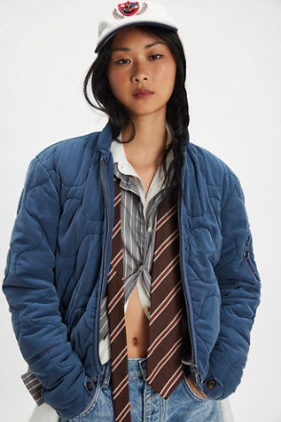 Aura Liner Jacket by Free People in Blue, Size: S