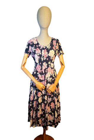 Well Worn Art Vintage 1990s Bias Floral Grunge Dress | Free People