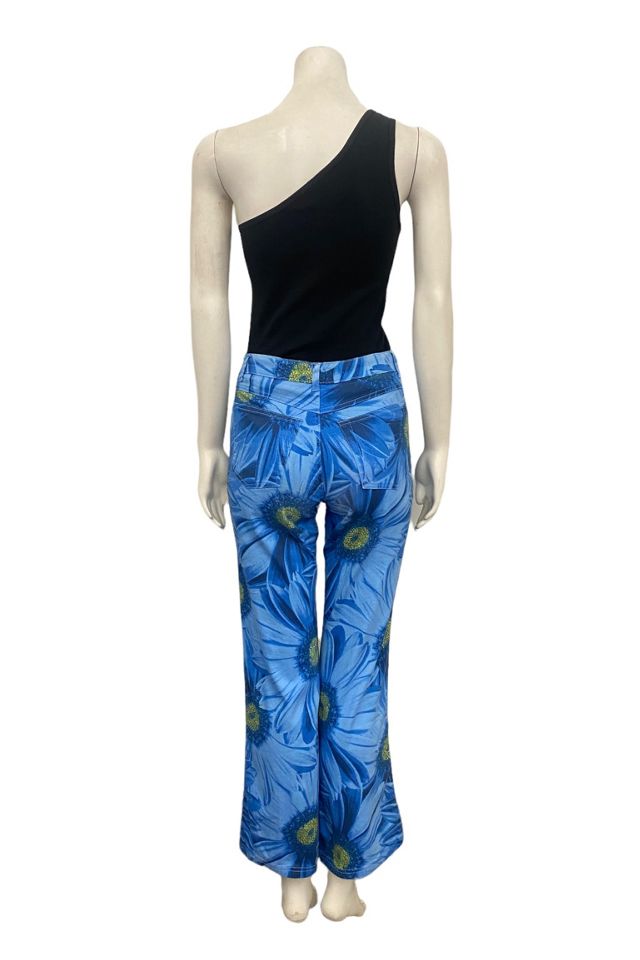 1990s Vintage Daisy Photoprint Denim Jeans Selected by BusyLady Baca & The Goods #3