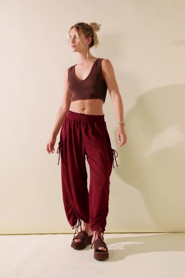 FREE PEOPLE MOVEMENT FLY BY NIGHT PANTS - RED EARTH 4282