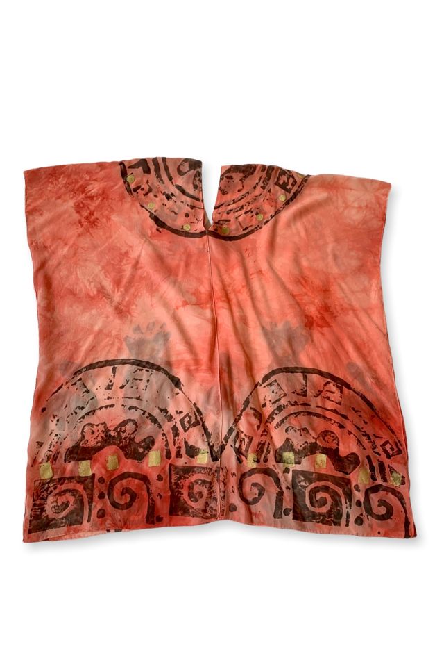 80's Laise Adzer Hand Painted  Silk Tunic  Selected by MARMALADE #2