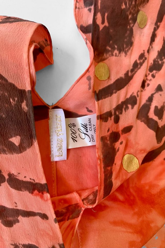 80's Laise Adzer Hand Painted  Silk Tunic  Selected by MARMALADE #3