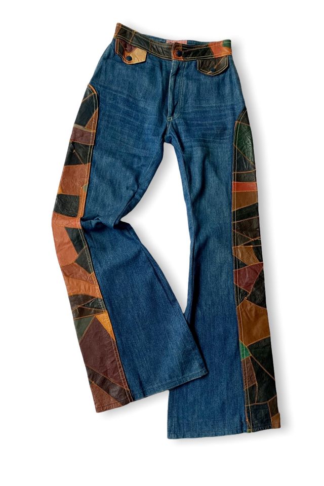 1960's – 1970's Patchwork Flare Pants - Candy's Costume Shop