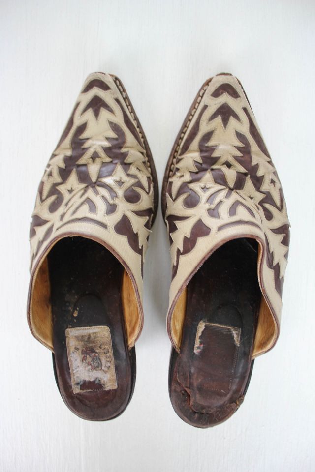 Vintage Western Leather Old Gringo Mule Boots Selected By Moons and Junes Vintage #1
