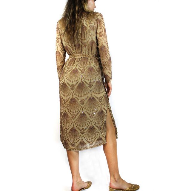 1980s Sequin Beaded Star Light Tunic Dress Selected By Moons + Junes Vintage #2