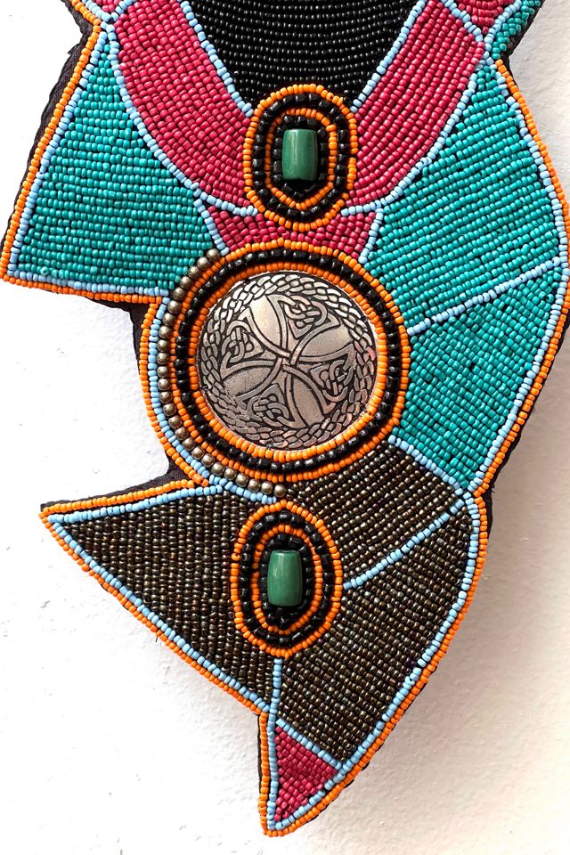 Vintage Oversized Beaded Bib Necklace Selected by Anna Corinna #1