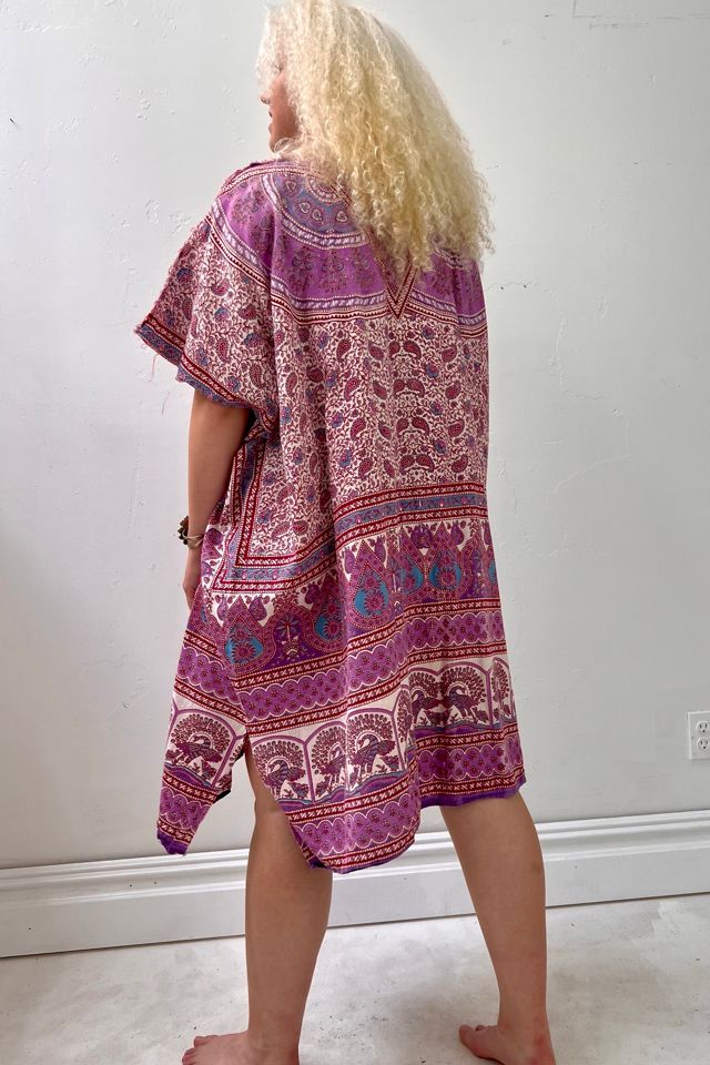 Anna Corinna Purple Peacock Smock Dress #1