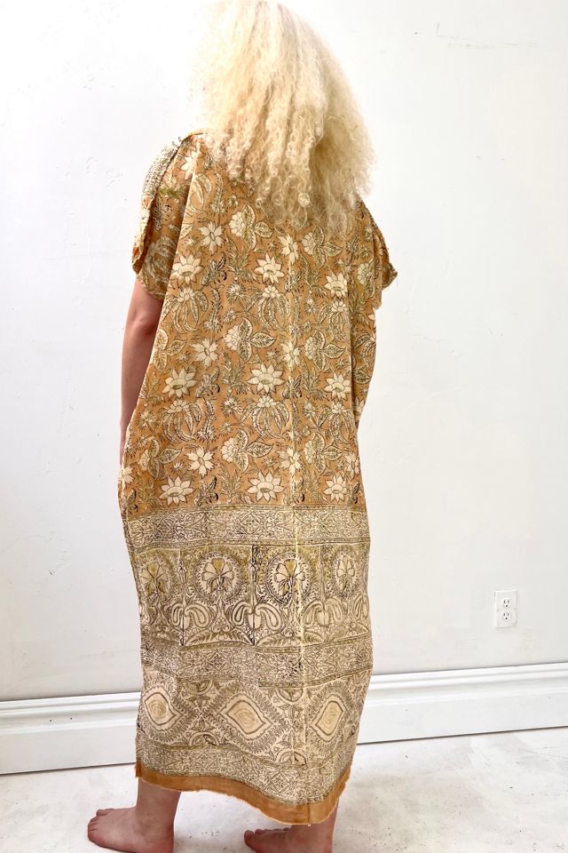 Anna Corinna Peche Block Print Smock Dress #1