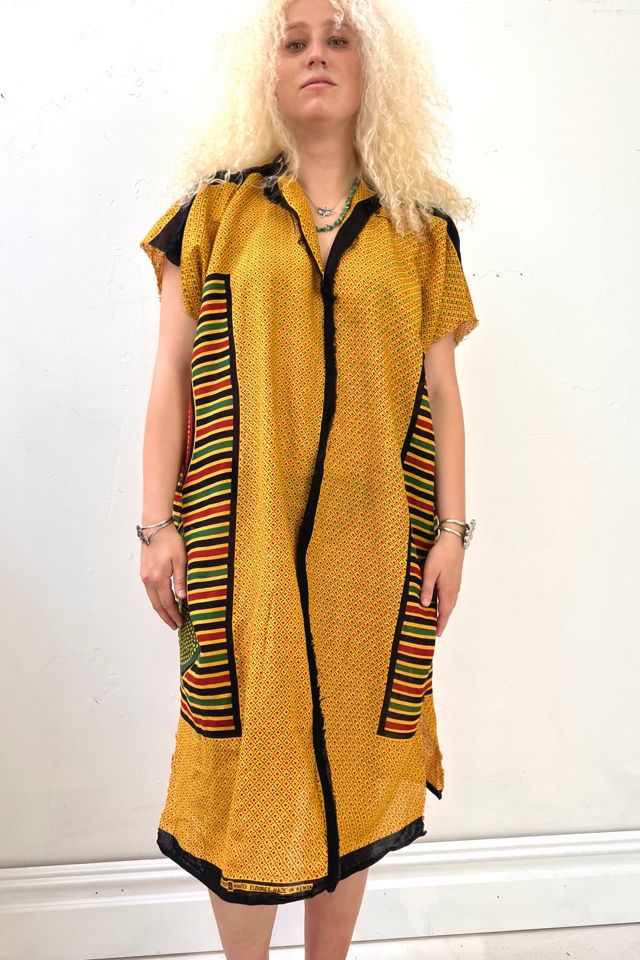 Anna Corinna Gold Paisley Smock Dress #1