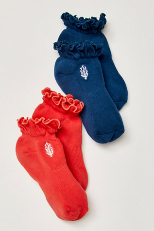 FP Movement Ruffle Sneaker Sock 2-Pack