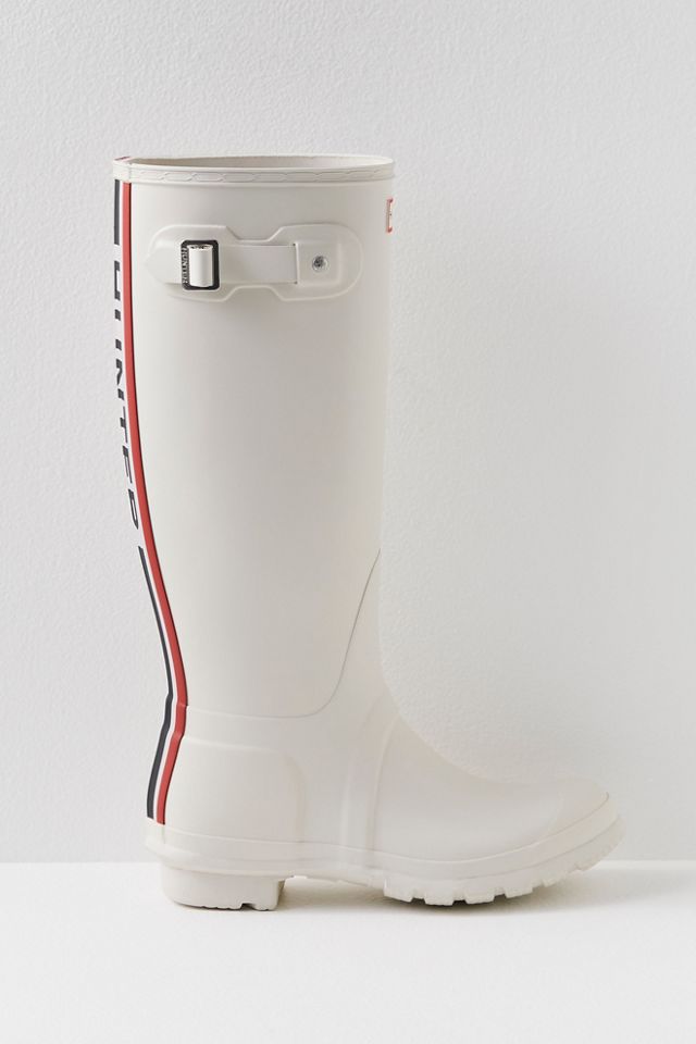 Hunter white clearance boots