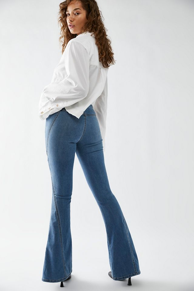 CRVY Ever After Pull-On Flare Jeans #1