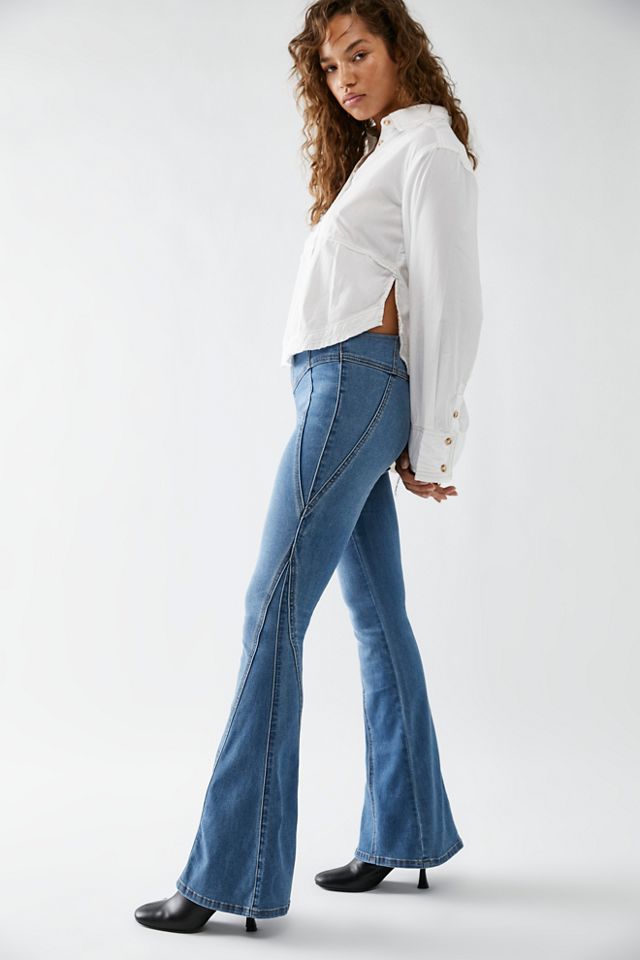 CRVY Ever After Pull-On Flare Jeans #2