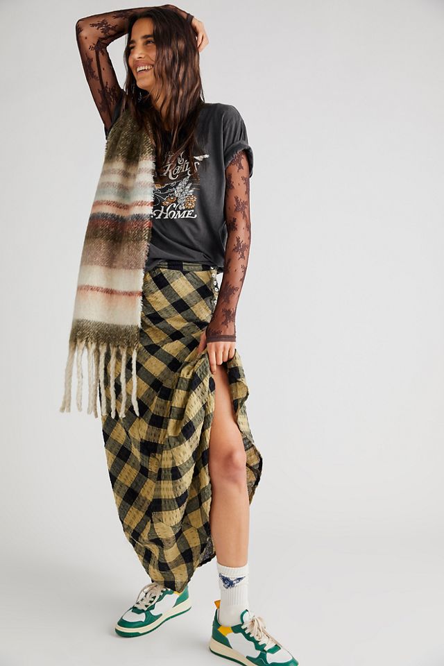 Anaya Check Skirt