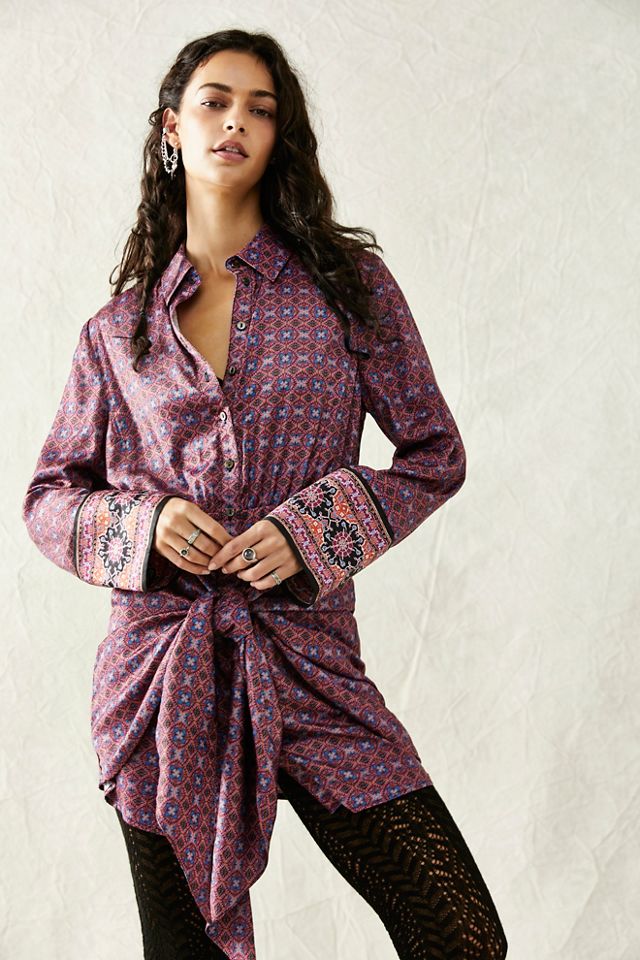 Silky Rillo Shirtdress