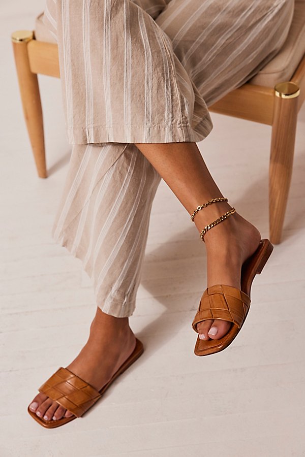 Seychelles Sun Up Slide Sandals In Tan Leather