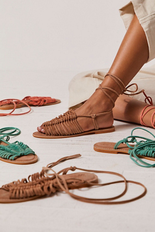 Seychelles Distant Shores Wrap Sandals In Taupe Suede