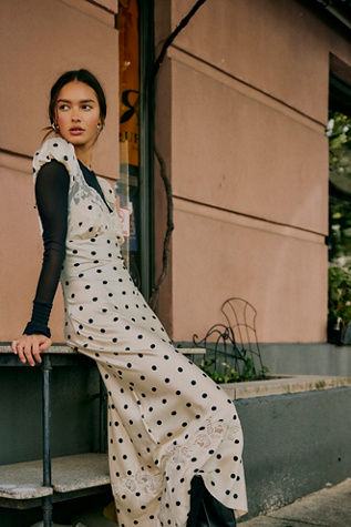 Butterfly Babe Maxi Dress at Free People in White, Size: L