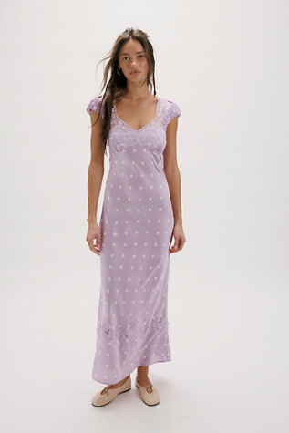 Butterfly Babe Maxi Dress by Free People in Purple, Size: M