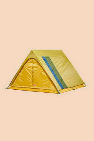 The Get Out A-Frame Mustard Base Tent at Free People in Blue