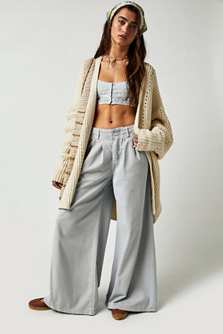 Free People Light As Spring Trousers In Twinkling Perry