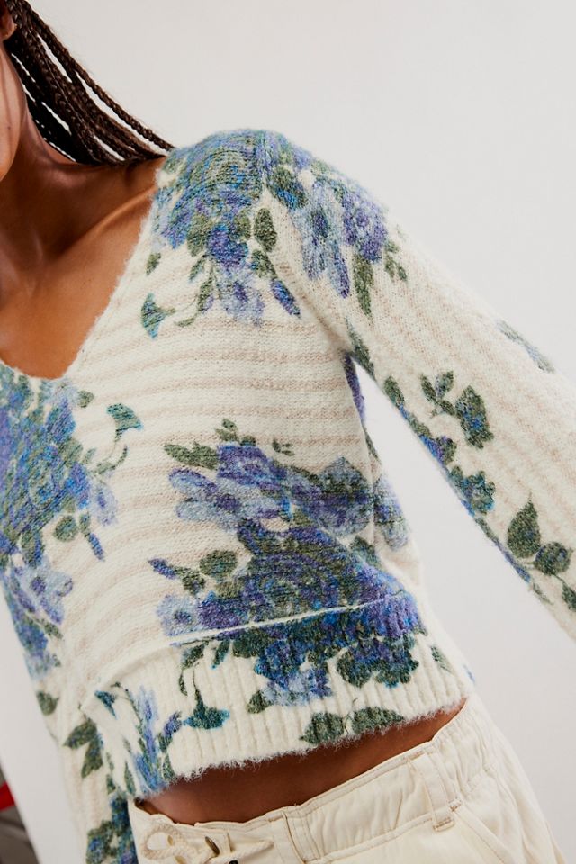 Anthropologie Rose Print Sweaters
