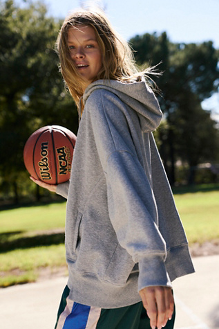 Sprint To The Finish Hoodie by FP Movement at Free People, Heather Grey, XS